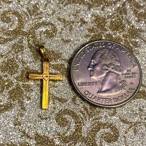 Small 14kt Yellow Gold Crucifix Pendant